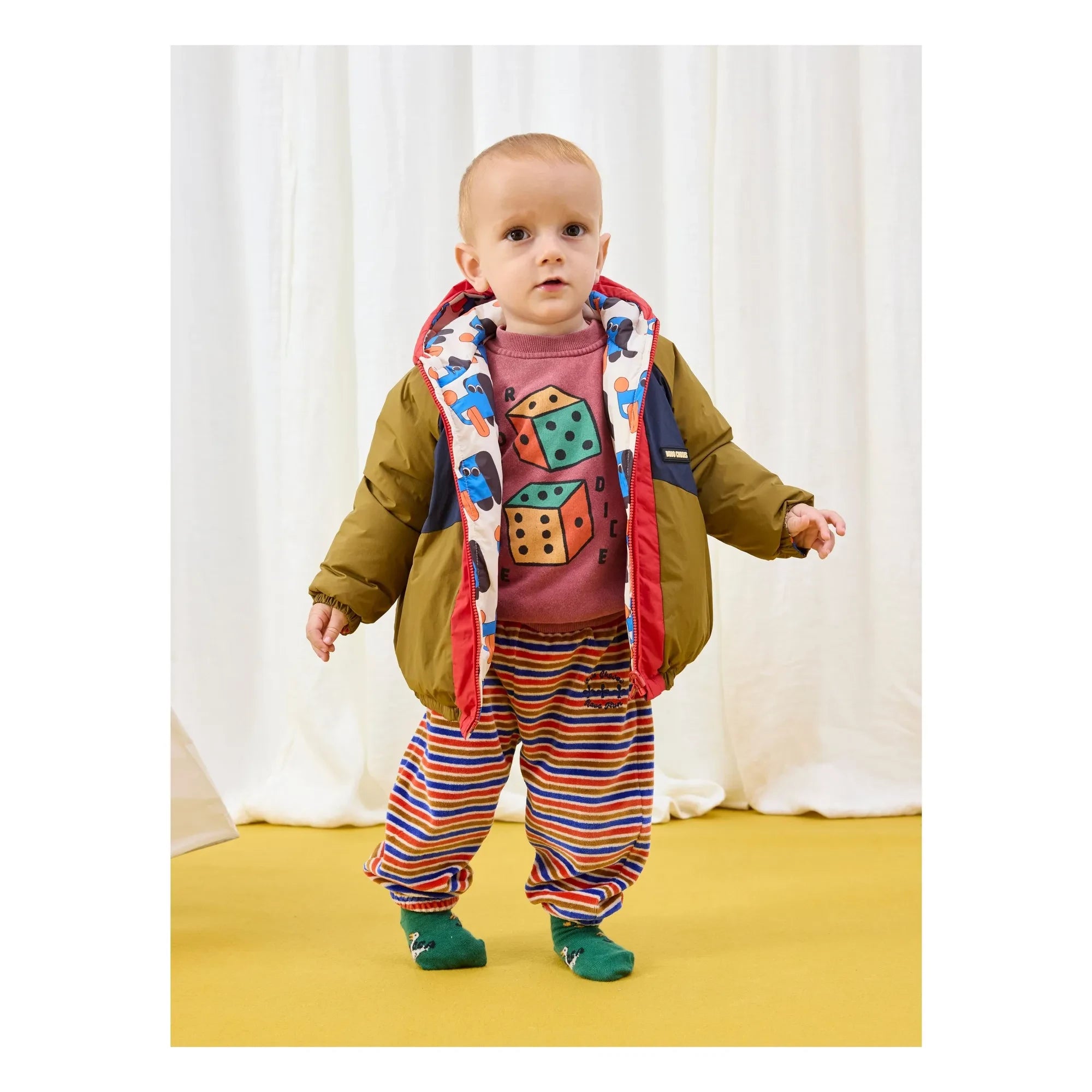 Bobo Choses - Roll The Dice Sweat Organic Cotton | Brown