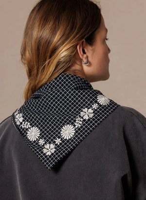 Apaches - Fayara Small Checked Scarf | Purple