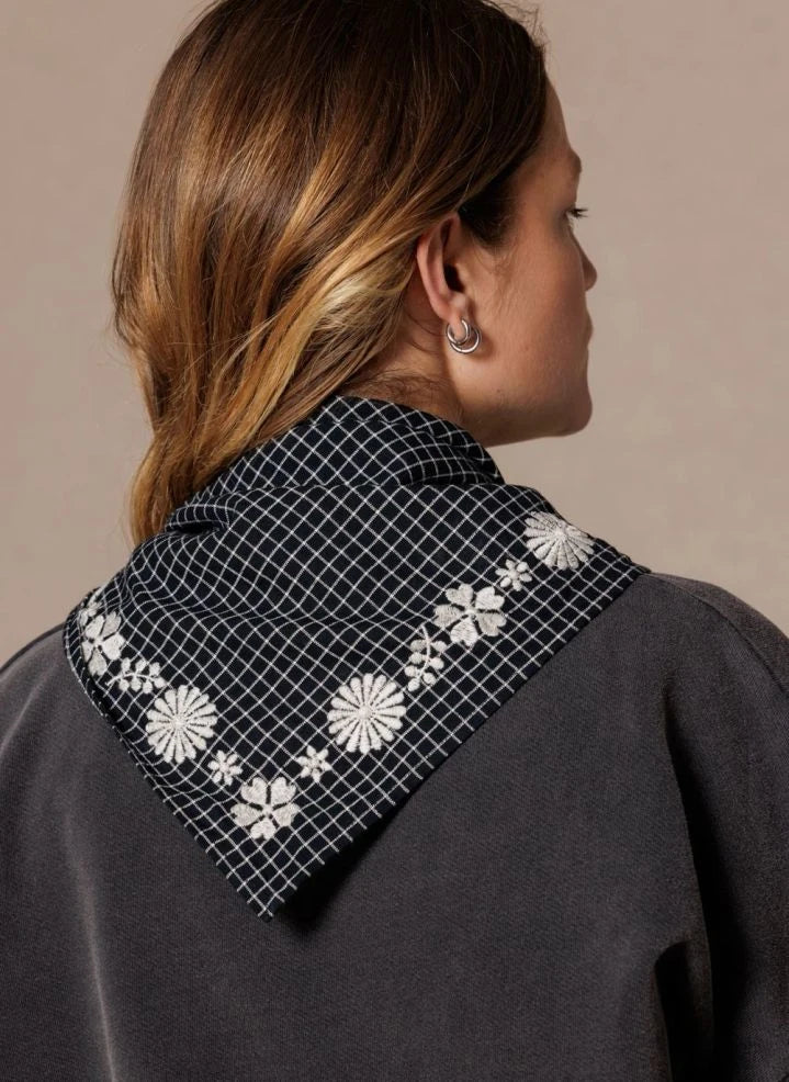 Apaches - Fayara Small Checked Scarf | Purple