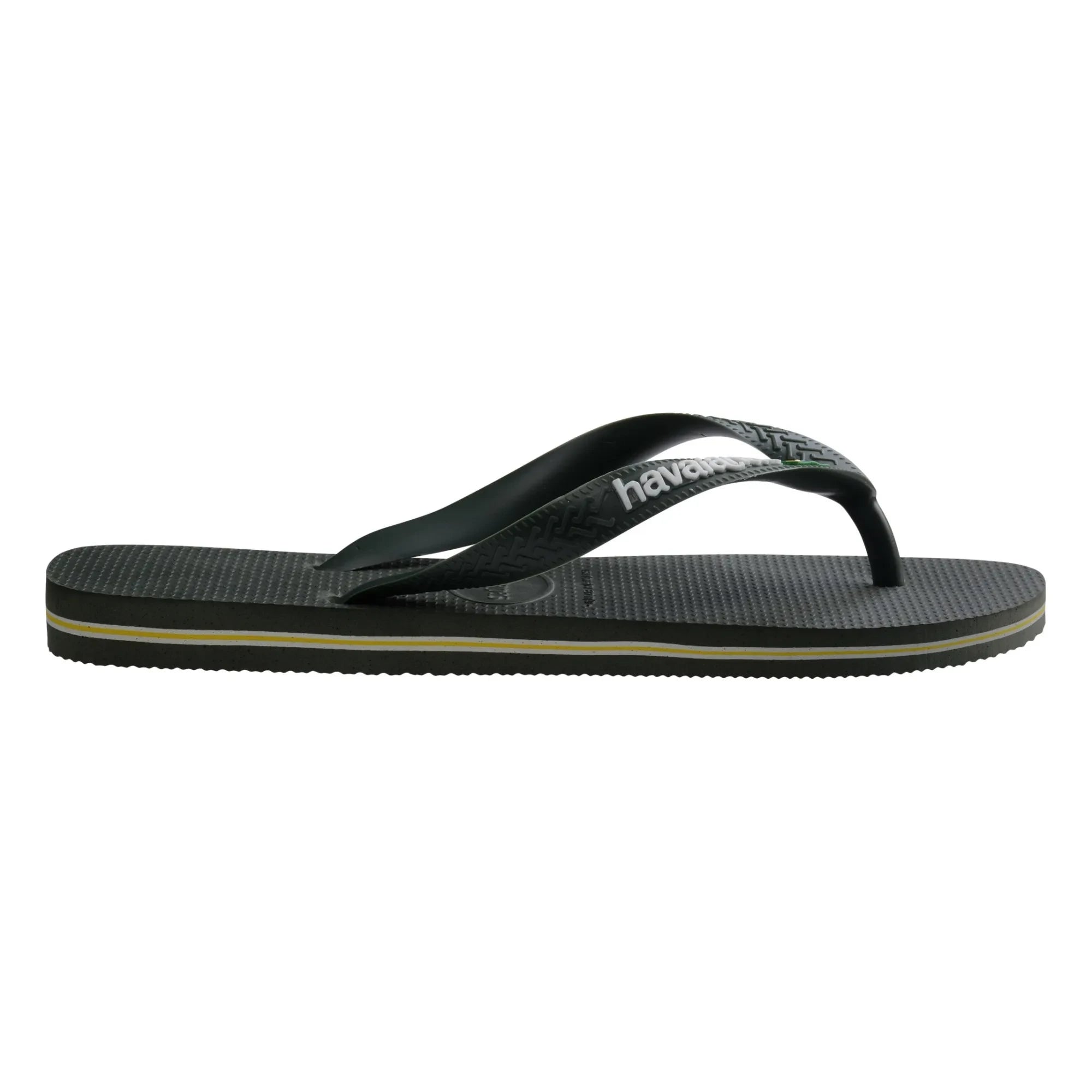Havaianas - Brasil Logo Flip Flops | Olive Green