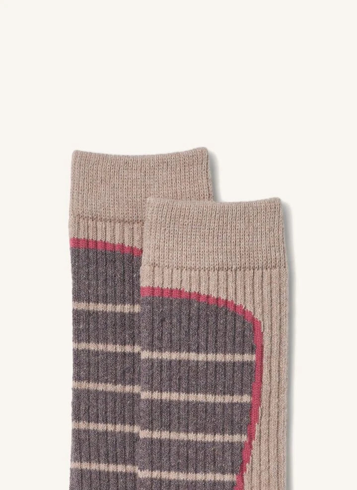 Wheat - Varmo Ski Socks | Pink