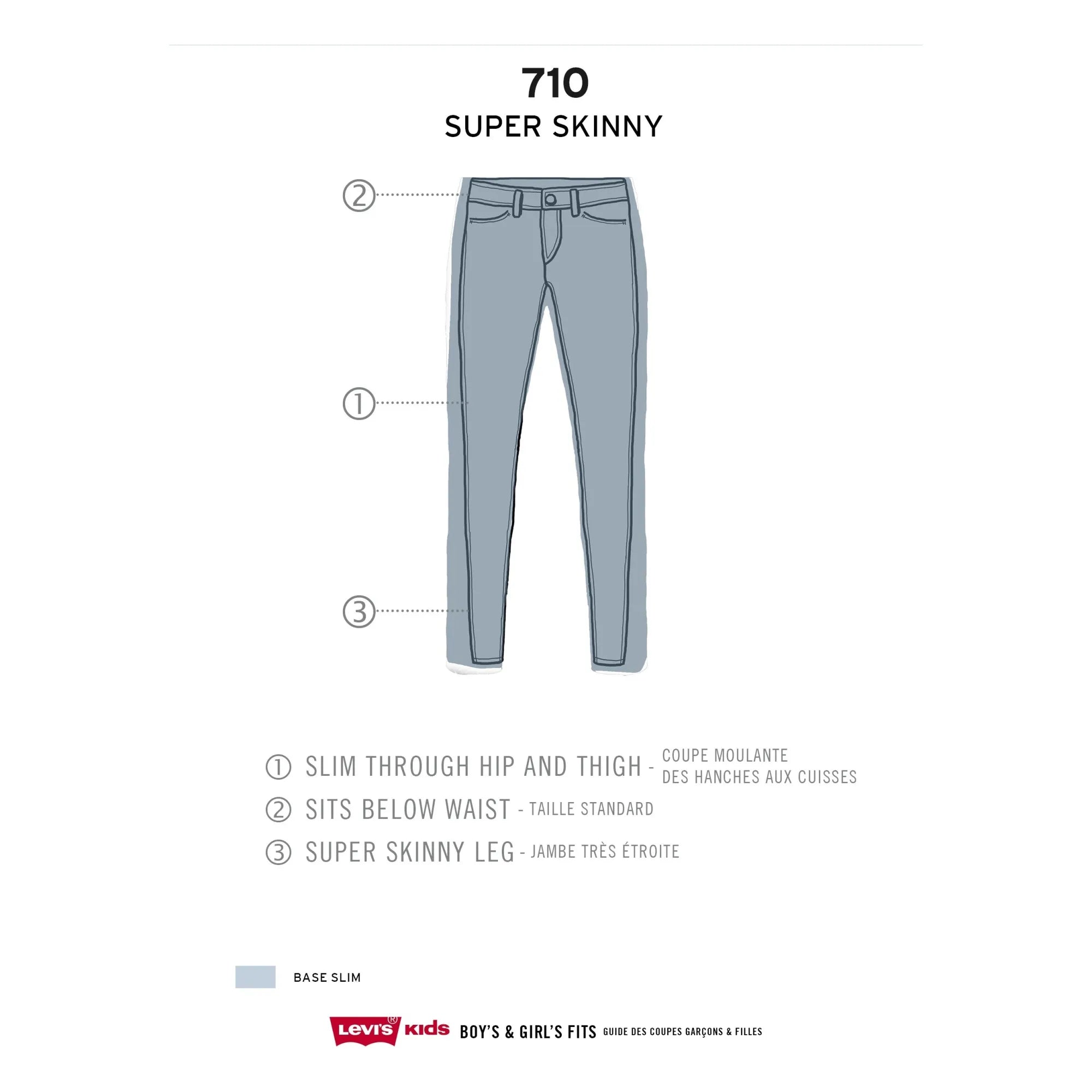 Levi's - 710 Super Skinny Jeans | Raw Denim