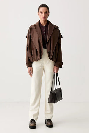 Uzun Kollu Kadın Pamuklu Bluz