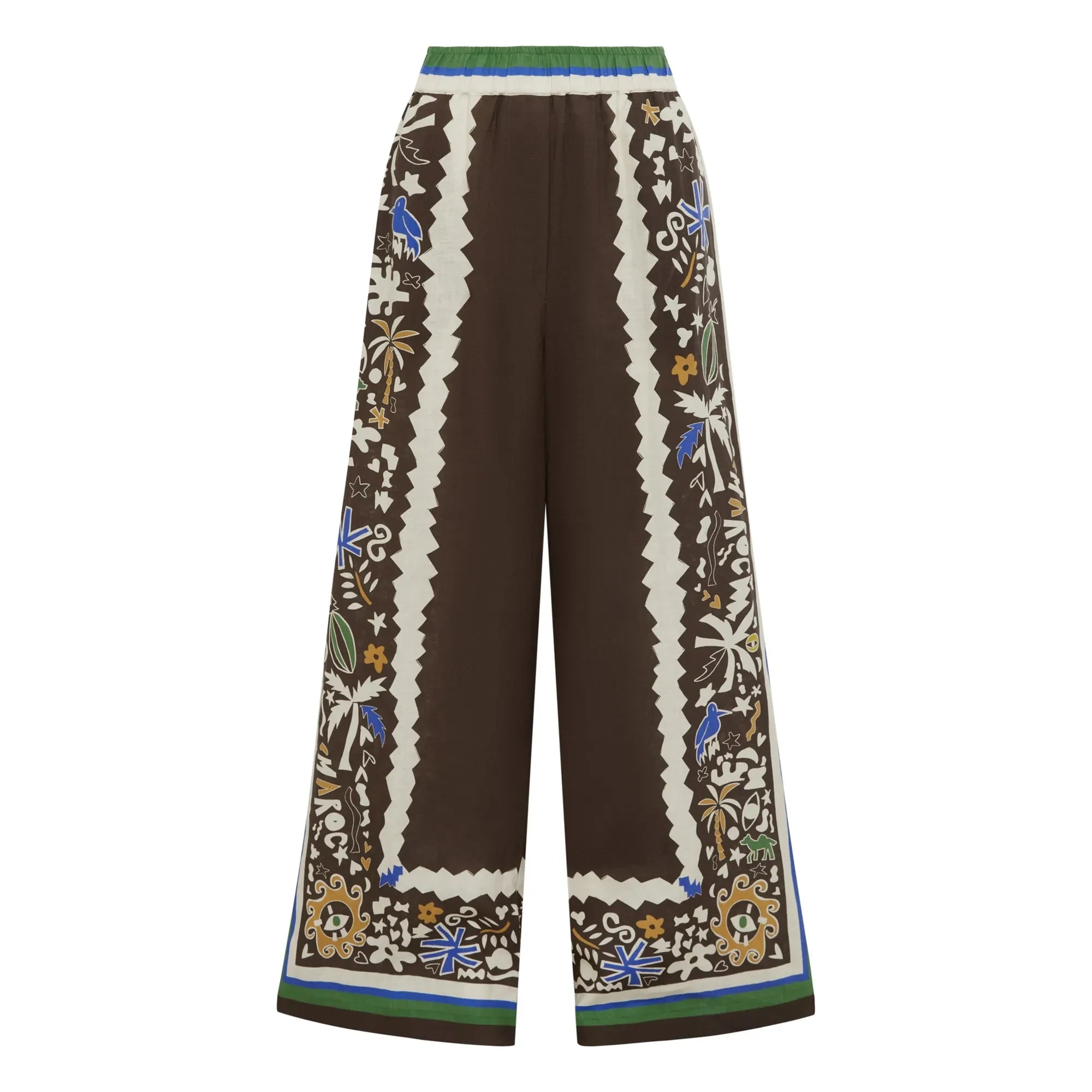 Alémais - Moroccan Linen Pants | Brown