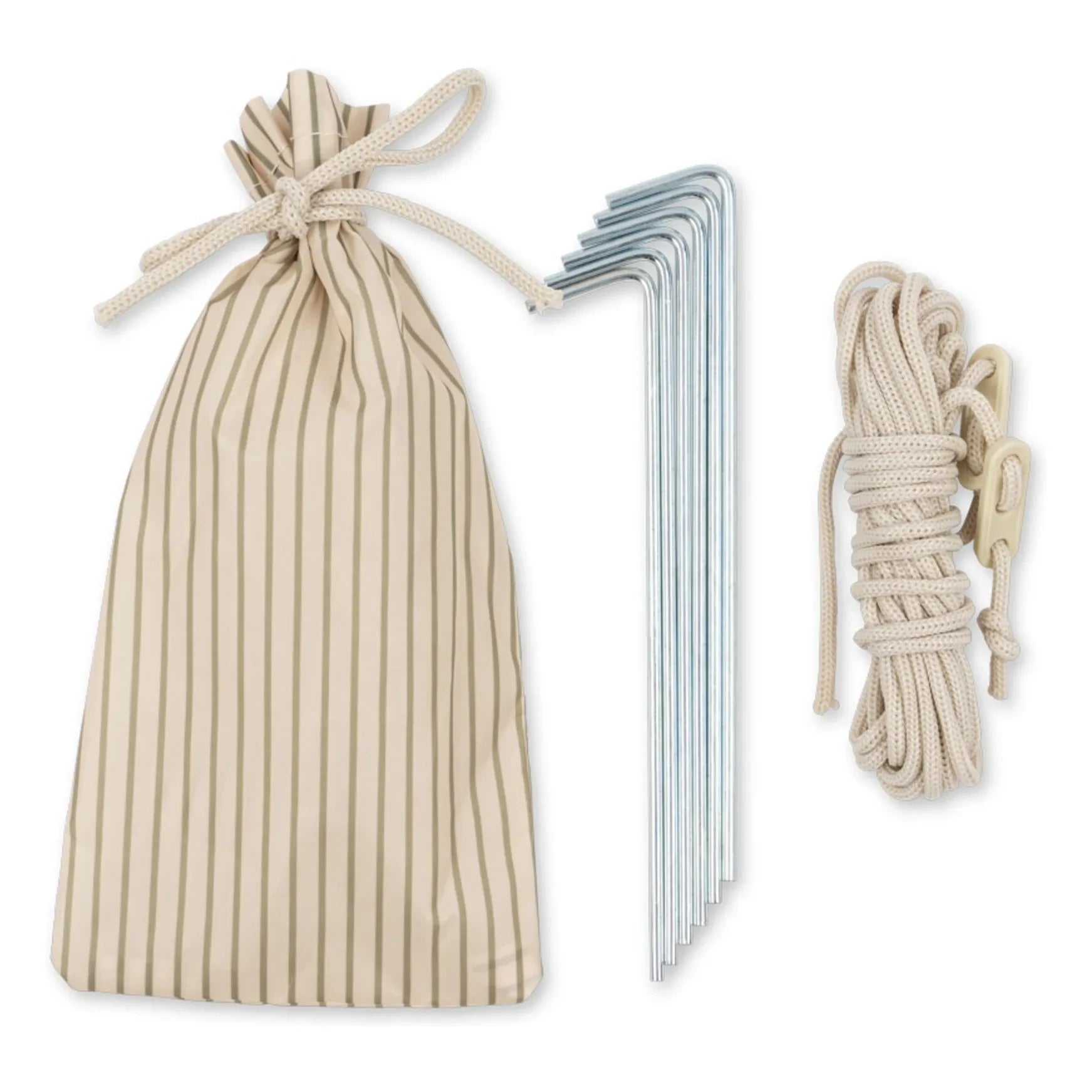 Konges Sløjd - Tea Stripe Foldable Beach Tent | Beige