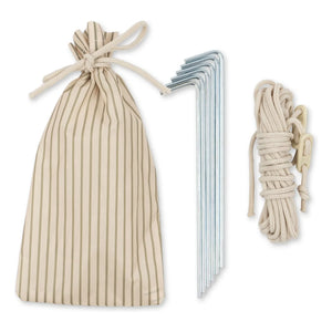 Konges Sløjd - Tea Stripe Foldable Beach Tent | Beige