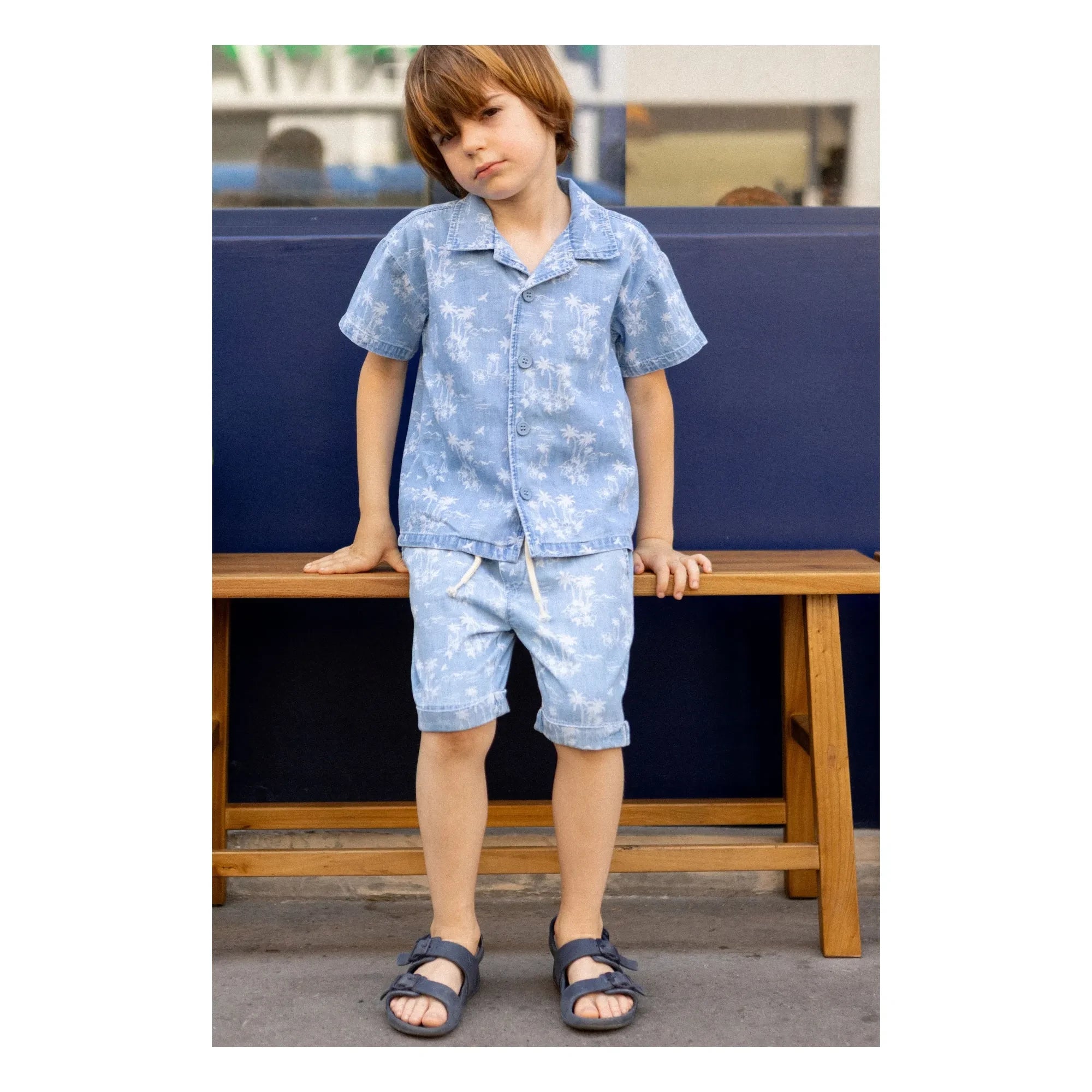 Louis Louise - Denim Bermuda Soho Hawaii | Light Blue