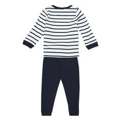 Petit Bateau - Trexo Çizgili Pijama Takımı | Lacivert