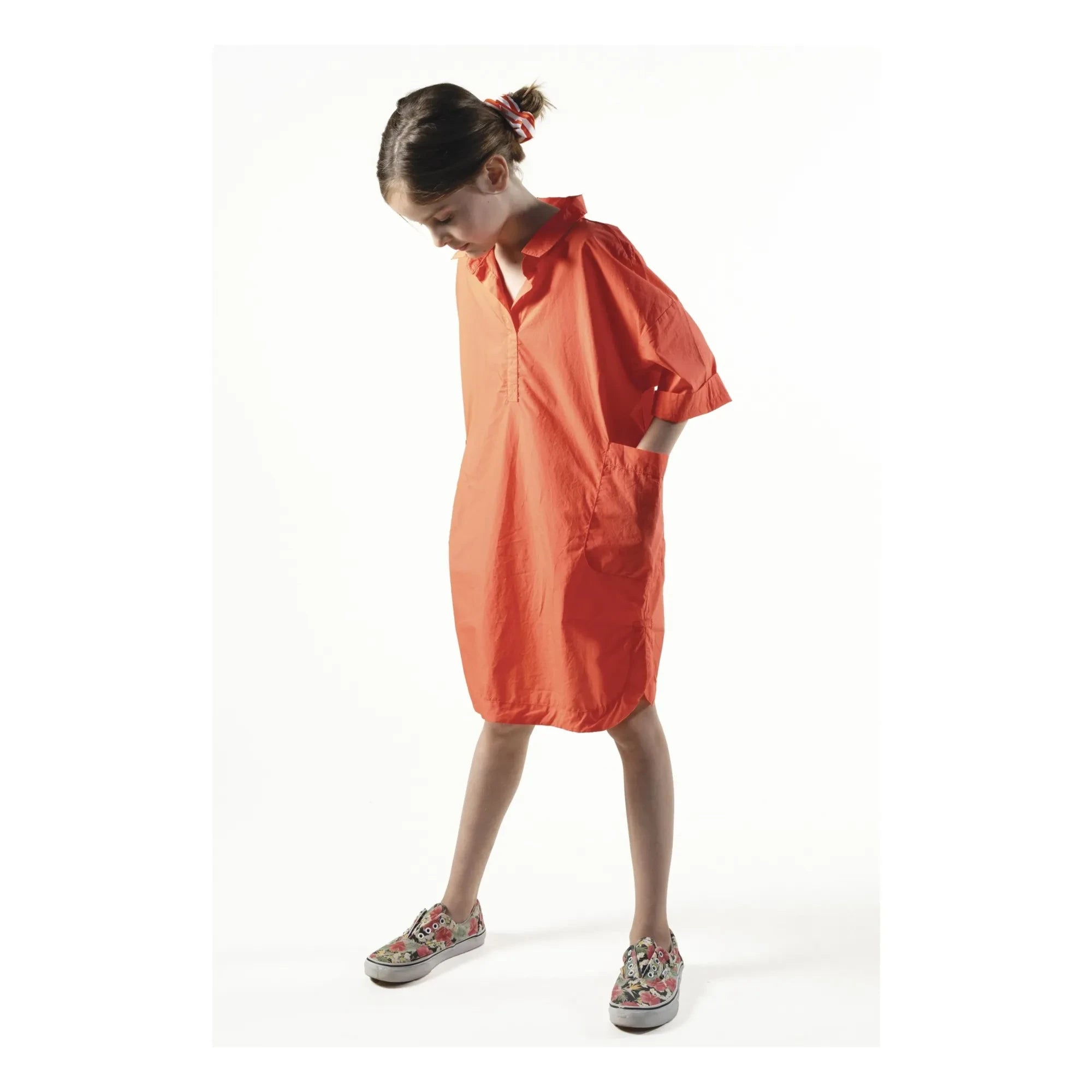 Sunchild - Cadaques Oversized Shirt Dress | Tangerine