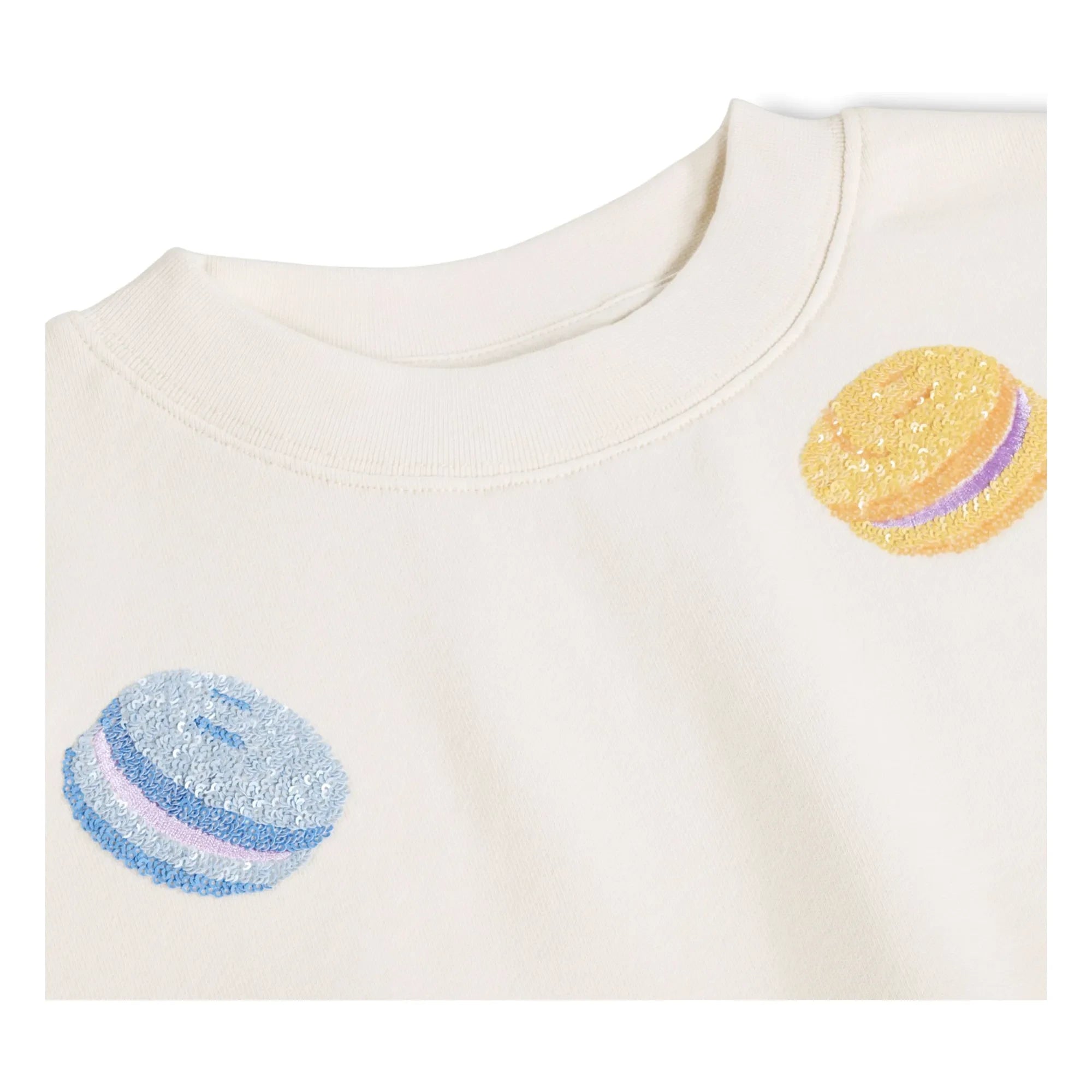 Molo - Sweat Marge Macarons Organic Cotton | White