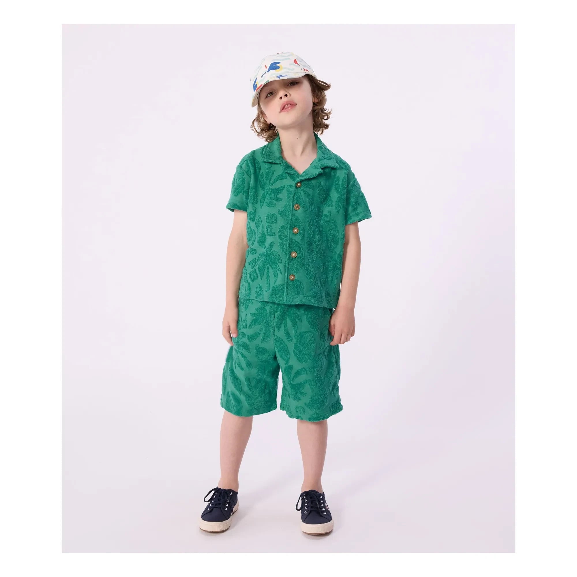 Petit Bateau - Organic Cotton Terry Cloth Shirt | Green