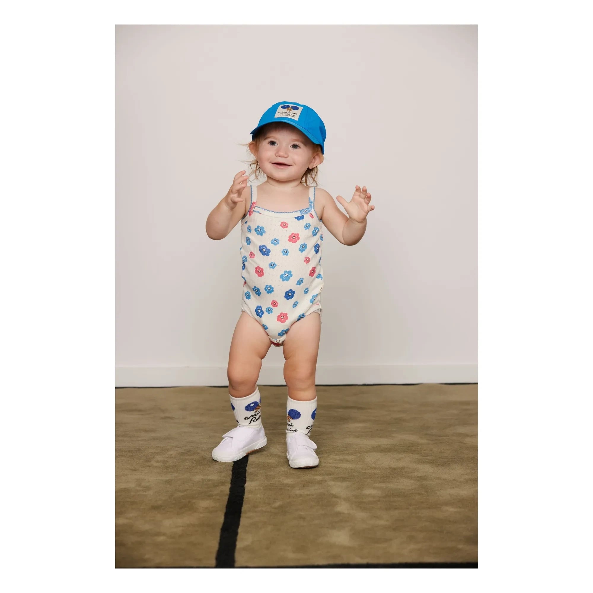 Mini Rodini - Set of 3 Organic Cotton Ping Pong Socks | Ecru