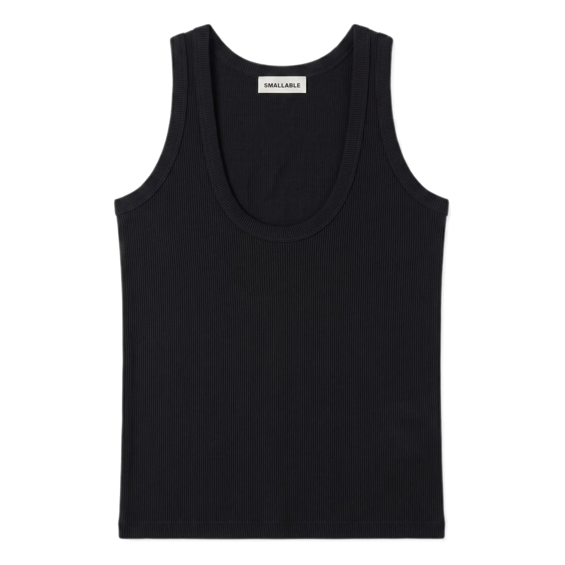 Smallable Woman - Perla Ribbed Tank Top | Black