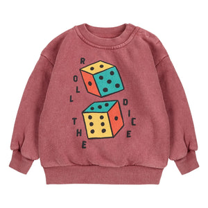 Bobo Choses - Roll The Dice Sweat Organic Cotton | Brown