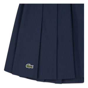 Lacoste - Recycled Fiber Pleated Skirt | Navy Blue