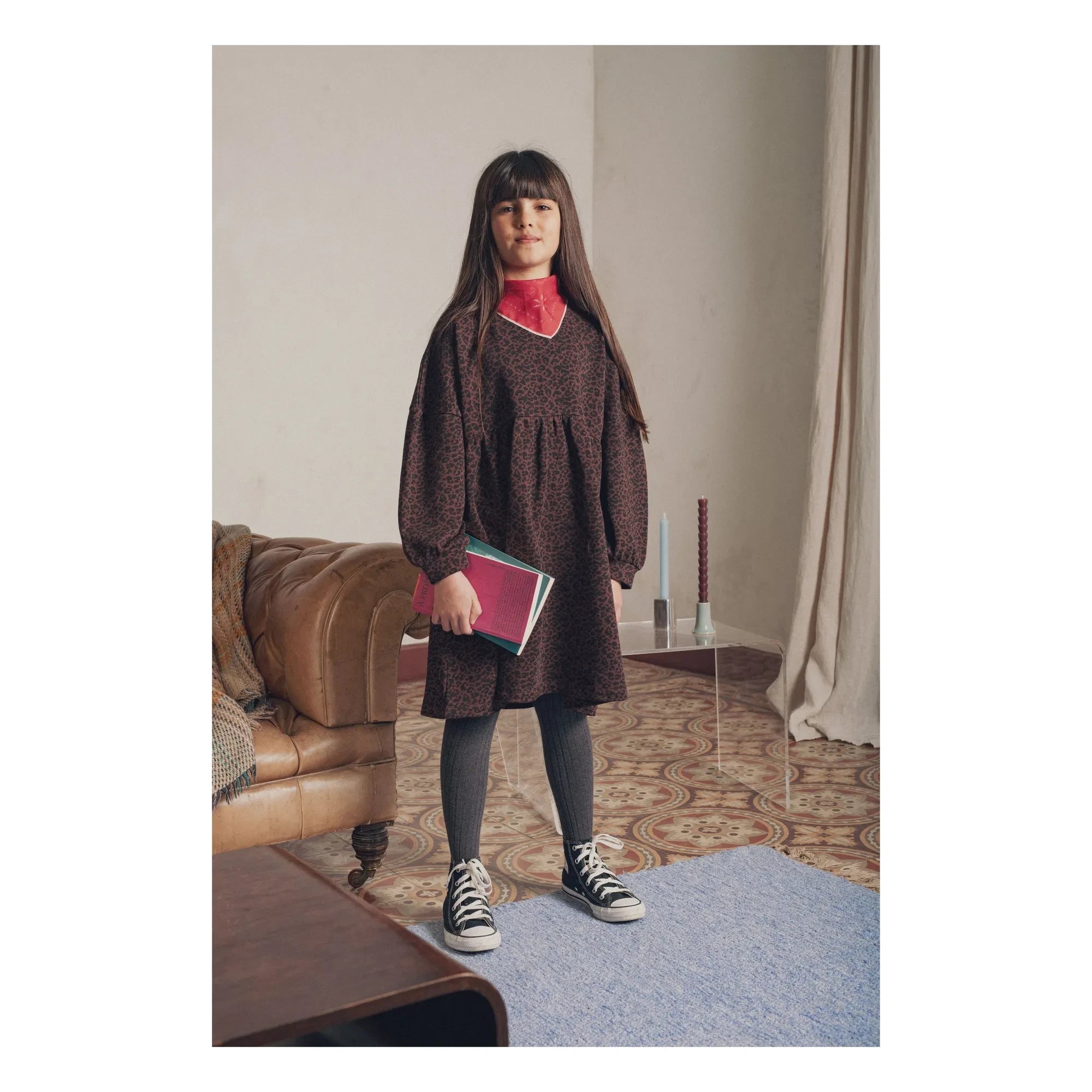 Marlot Paris - Leopard Leopoldine Elbise | Kahverengi