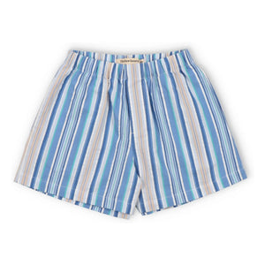 the new society - Tebas Striped Bermuda Shorts | Light Blue