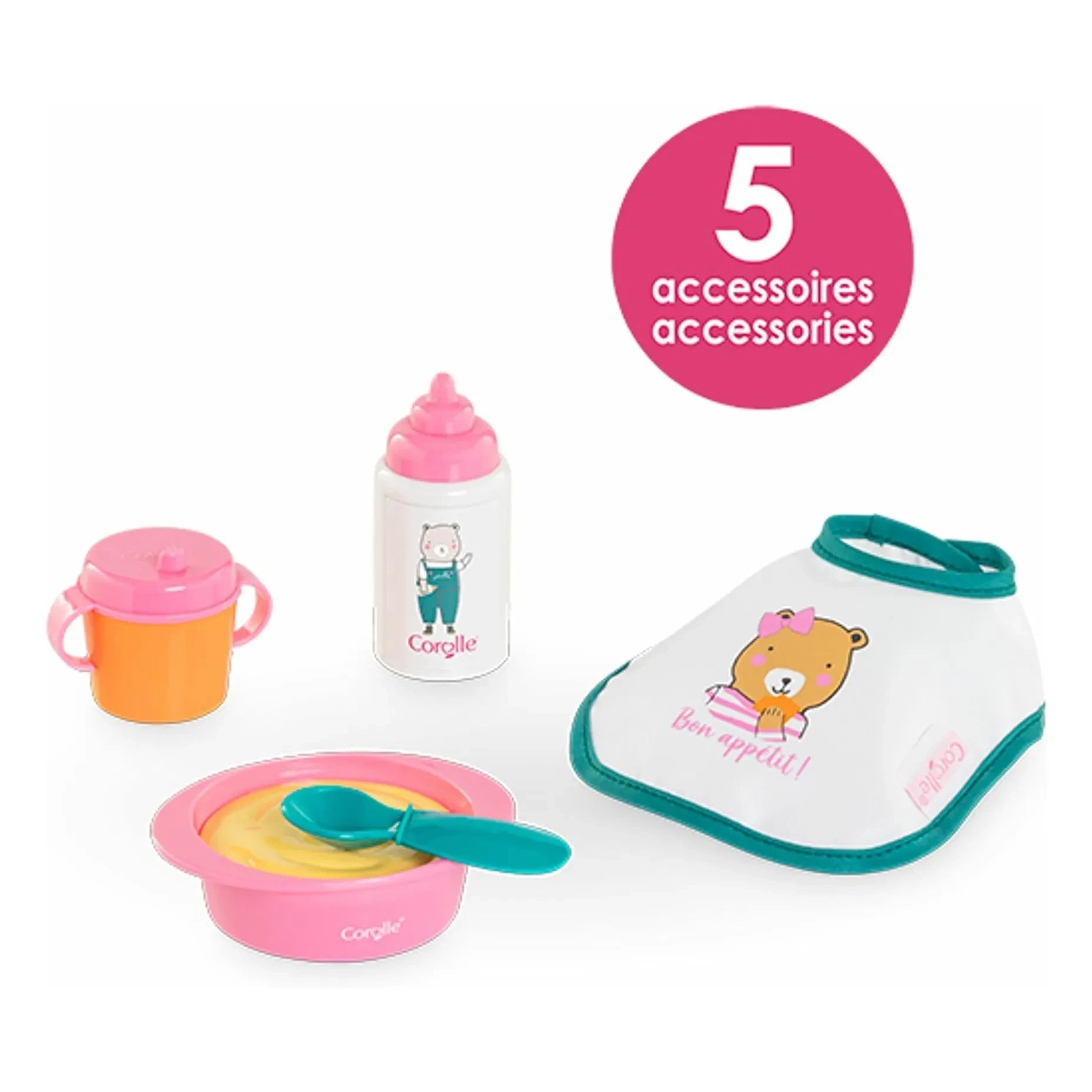 Corolle - Small Baby Food Container 30 cm | Pink