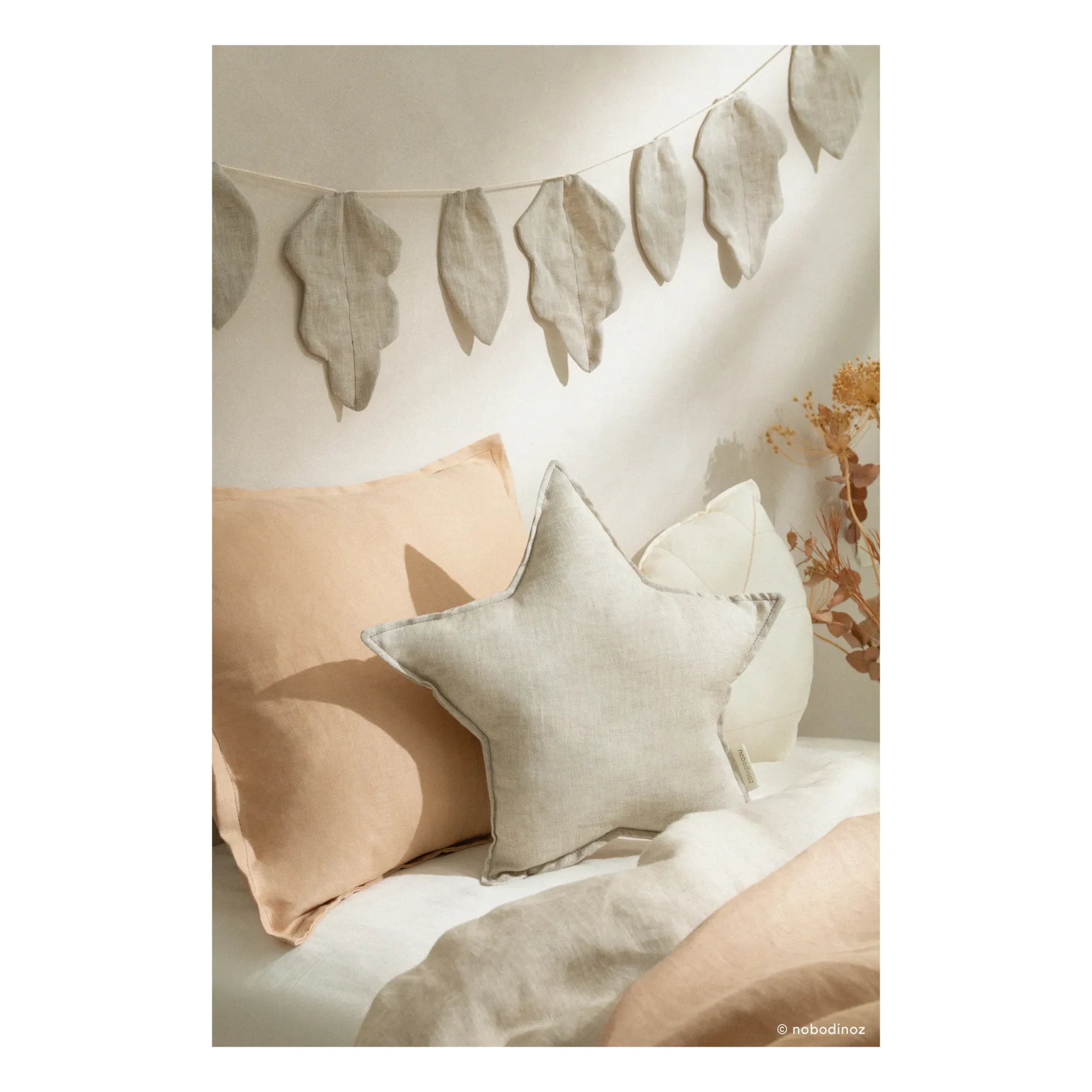 Nobodinoz - Pillow - French Linen | Oats
