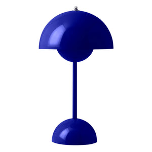 & Tradition - VP9 Flowerpot Portable Table Lamp, Vernon Panton | Blue