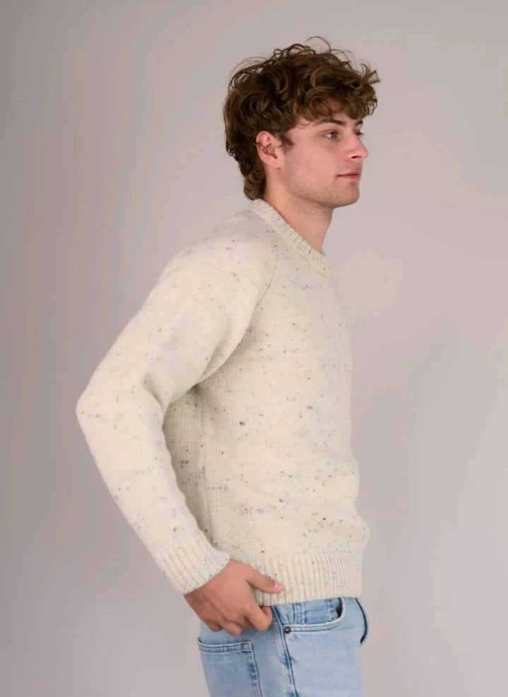 Origin Knitwear - Raglan Thick Wool Sweater | Ecru