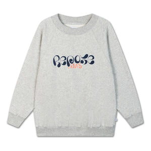 Repose AMS - Organic Cotton Logo Sweatshirt | Gray Melange