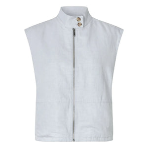 Samsoe Samsoe - Sakaila Linen & Organic Cotton Jacket | Light gray