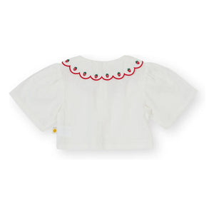 Goldie + Ace - Strawberry Crop Blouse | Ivory