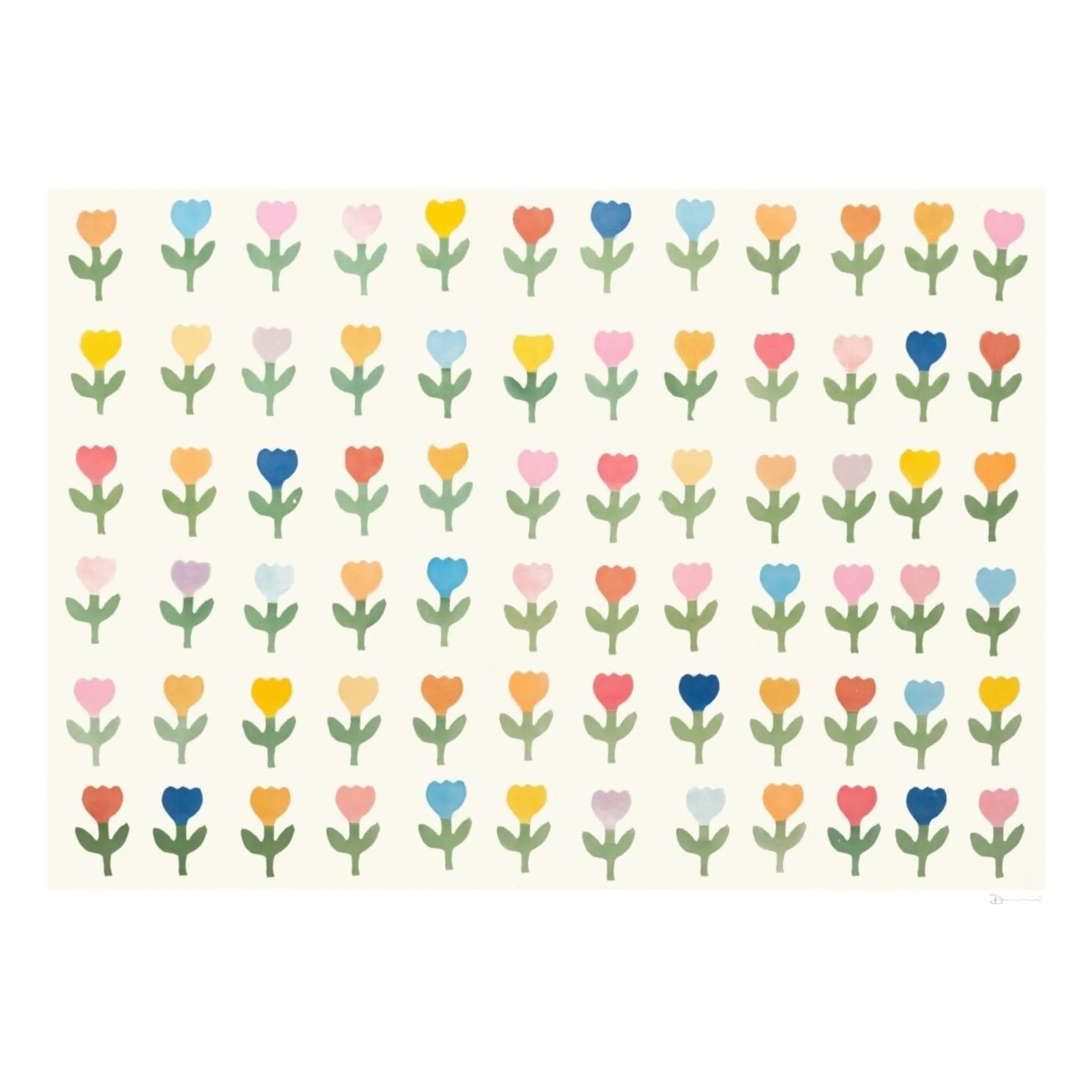 Poster and Frame - 72 Flowers poster