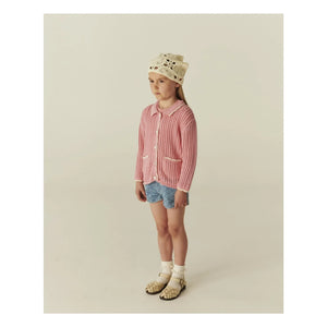 Copenhagen Colors - Organic Cotton Crochet Cardigan | Soft Pink