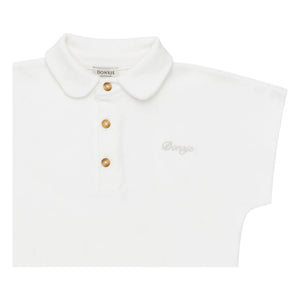 Donsje - Ivelle Peter Pan Collar Top | White