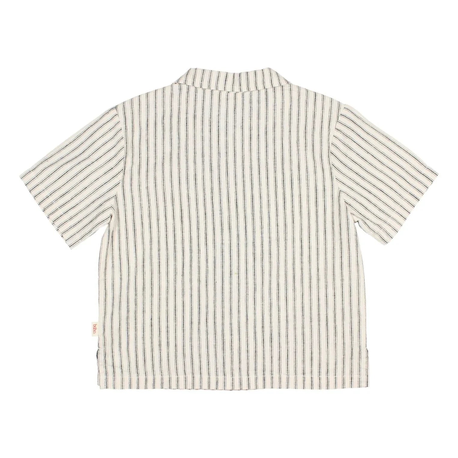 Búho - Striped Linen Shirt | Ecru
