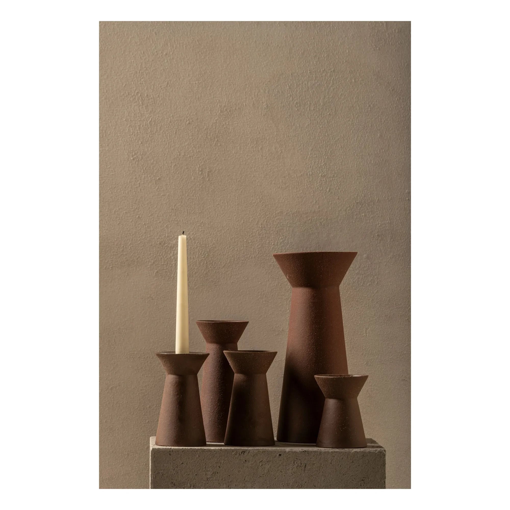 Serax - Stoneware Vase Marie-Ann 02, Marie Michielssen | Brick Red