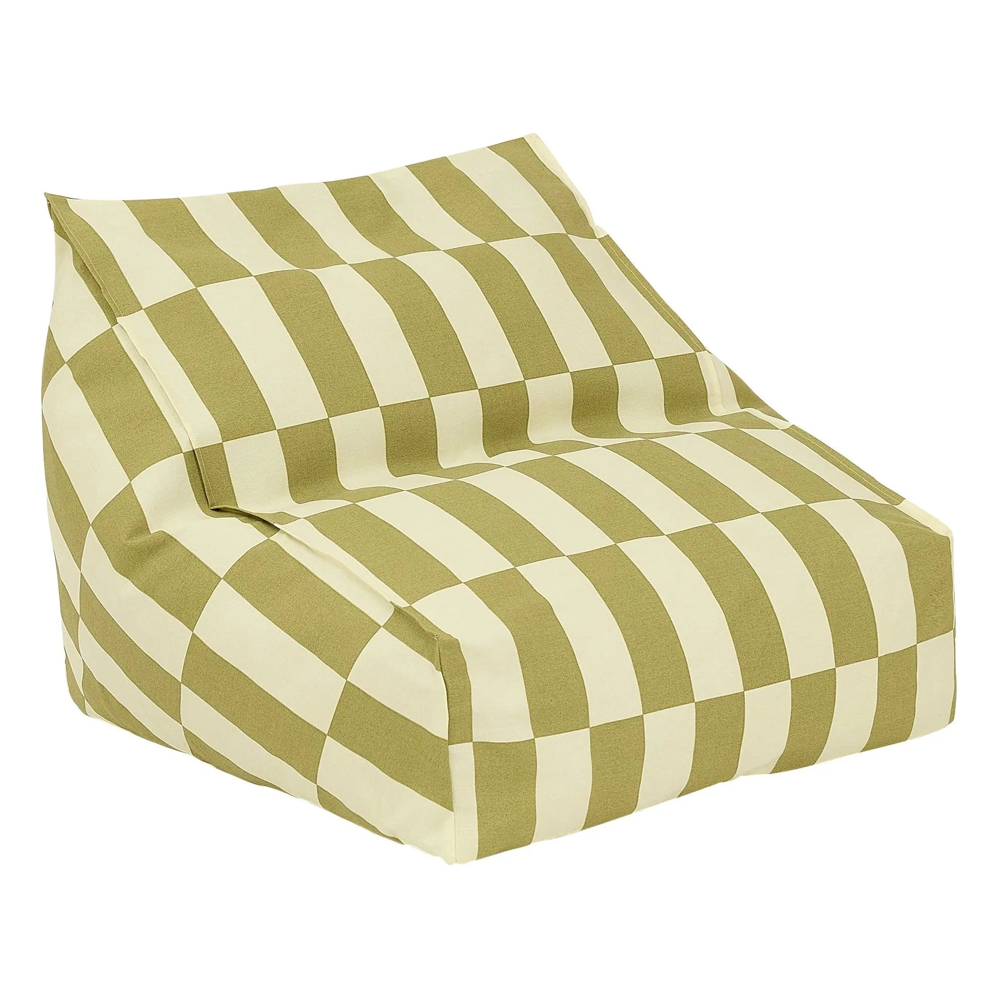 Nobodinoz - Vibes Tiles Outdoor Pouf Seat | Green