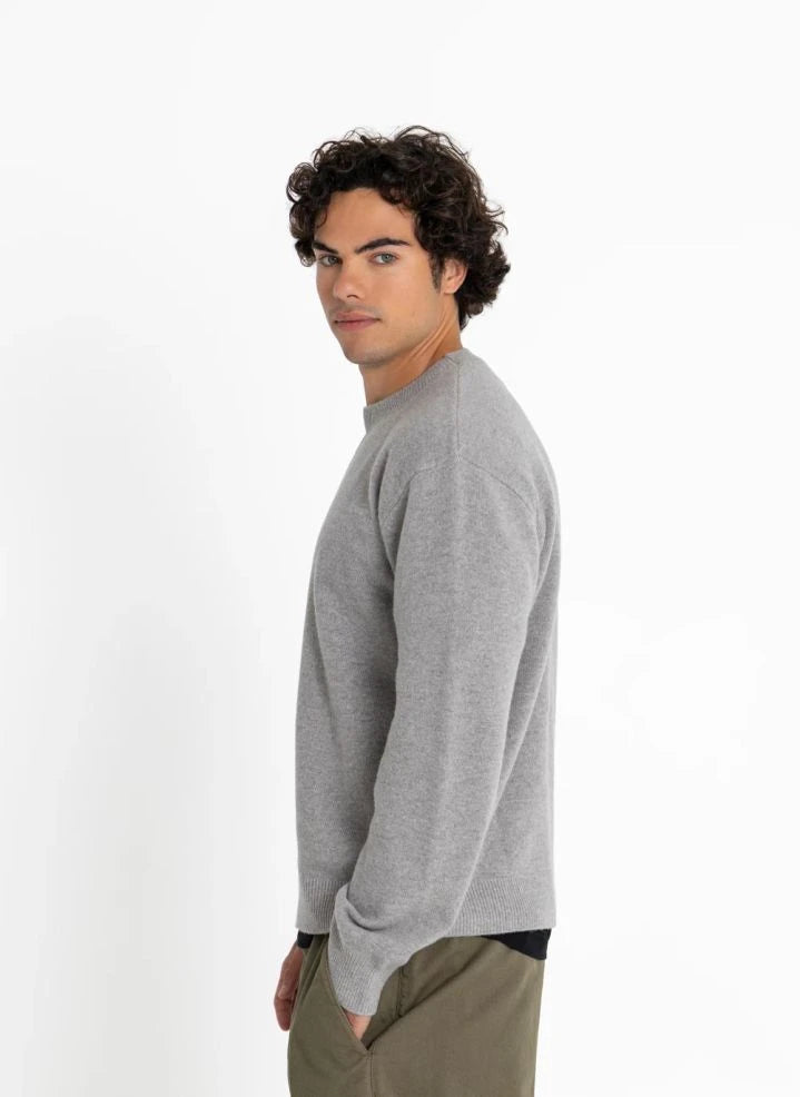 Smallable Man - Mozart Merino Wool Sweater | Marl Grey