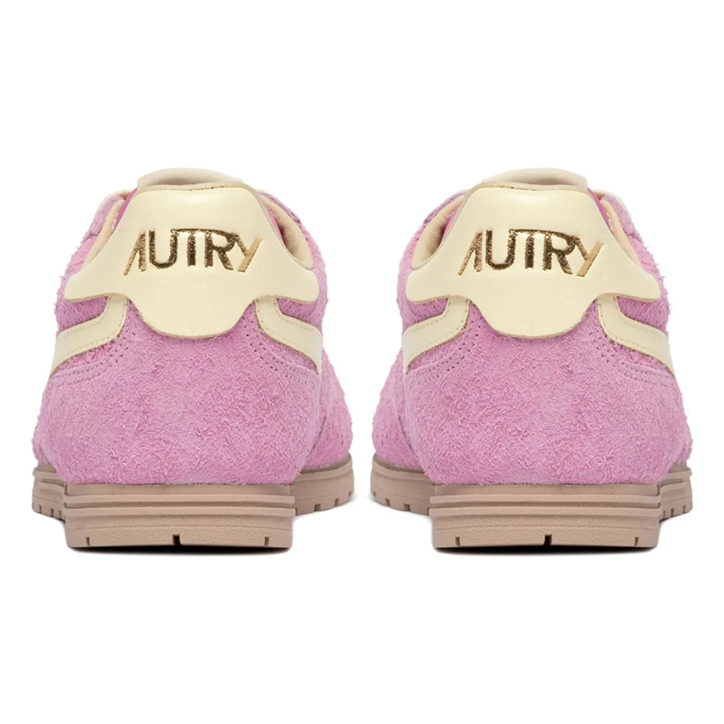 Autry - Windspin Low Two-Tone Suede & Leather Sneakers | Pink