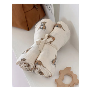 Milinane - Cotton Muslin Cloths - 2-Pack | Ecru