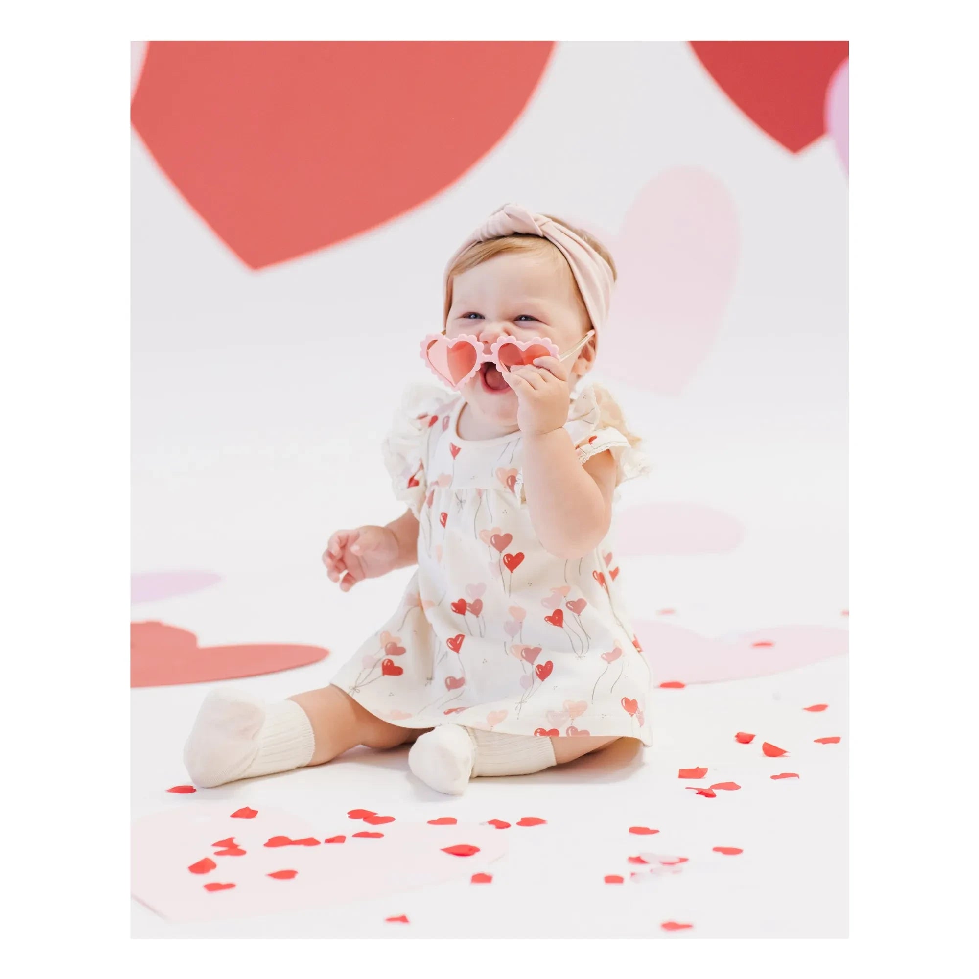 Quincy Mae - Heart Dress | Ivory