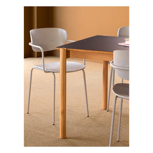 Hübsch - Oblique Oak Dining Table | Black
