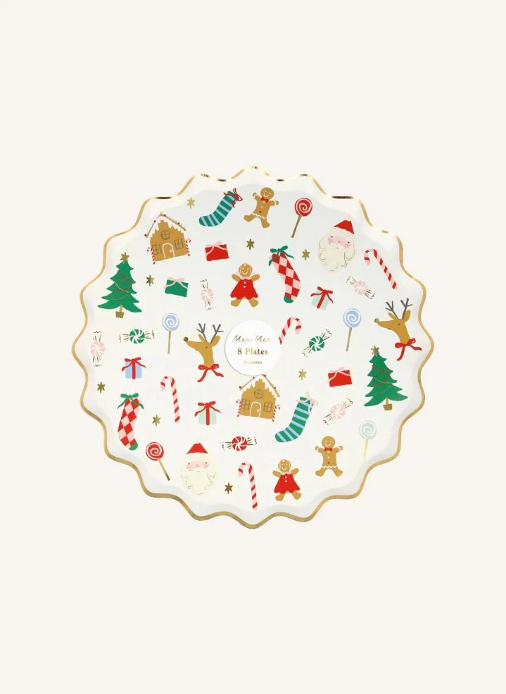 Meri Meri - Joli Noël large plates - set of 8