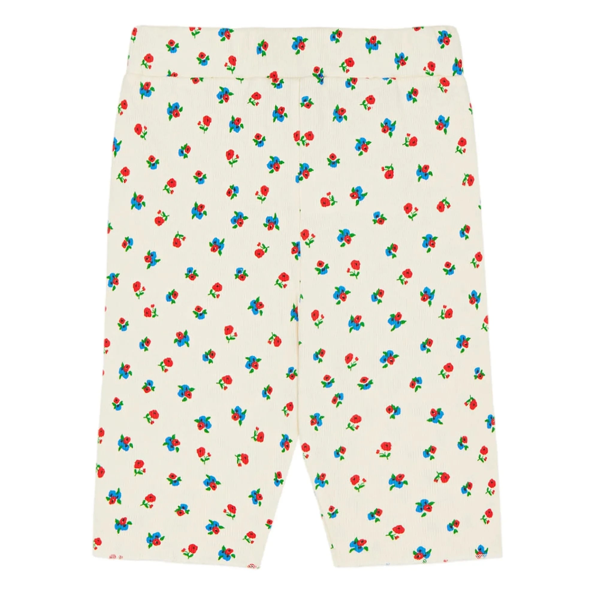 The Campamento - Floral Bicycle Shorts | Ecru