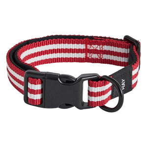 Hay - Red Striped Dog Collar