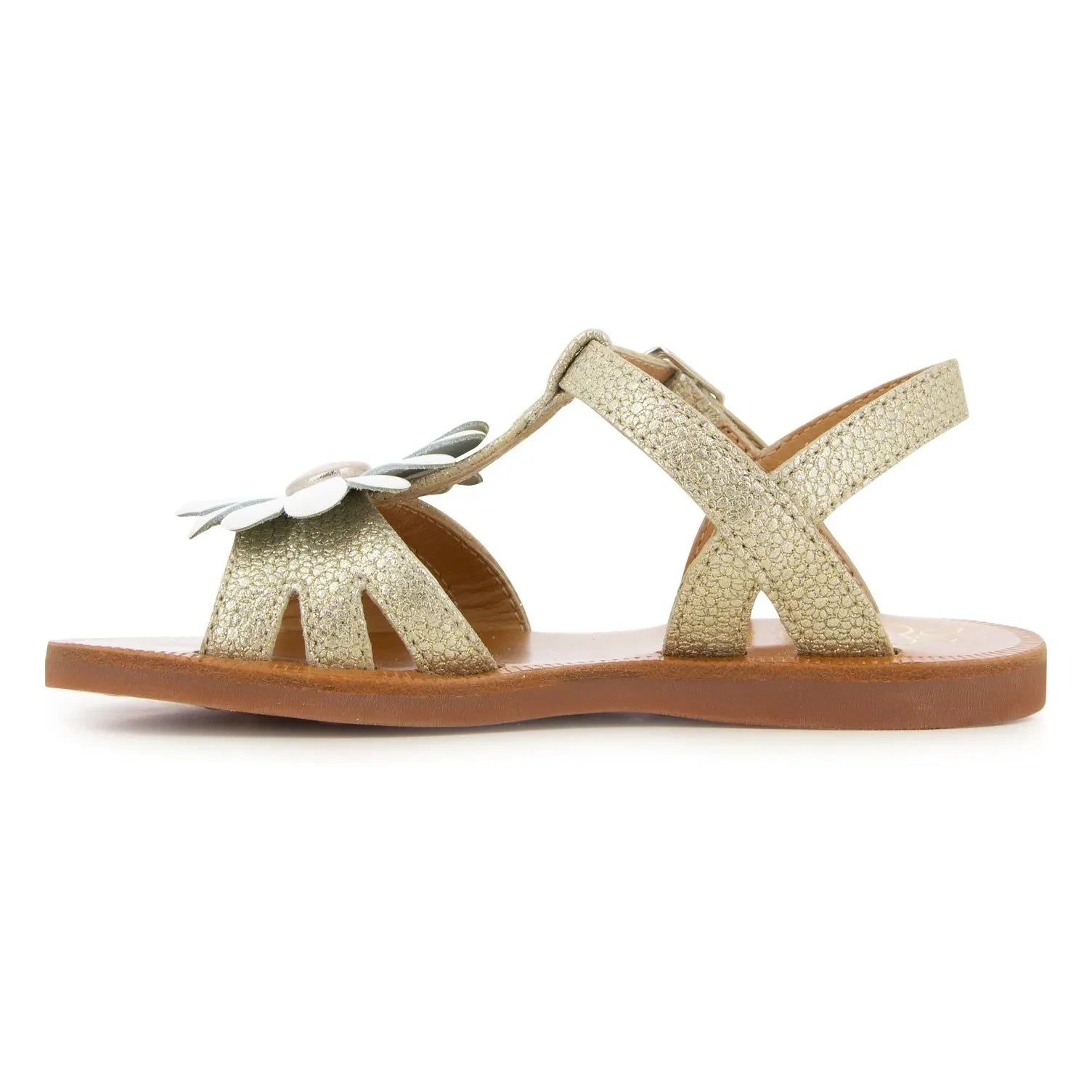 Pom d'Api - Plagette Big Flo sandaletler | Altın