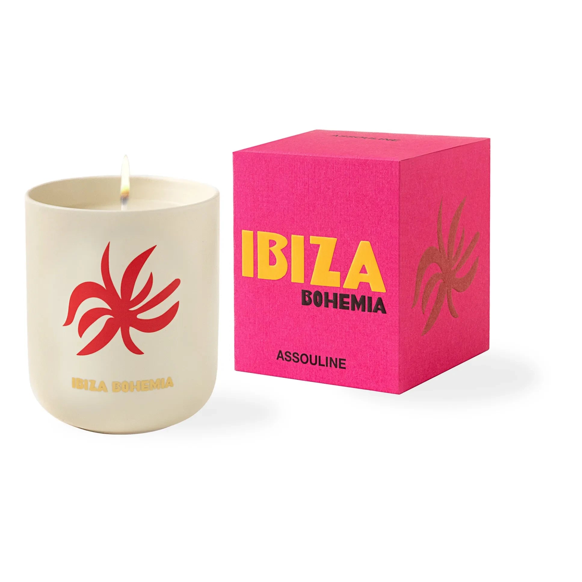 Assouline - Seramik mum Ibiza Bohemia | Pembe