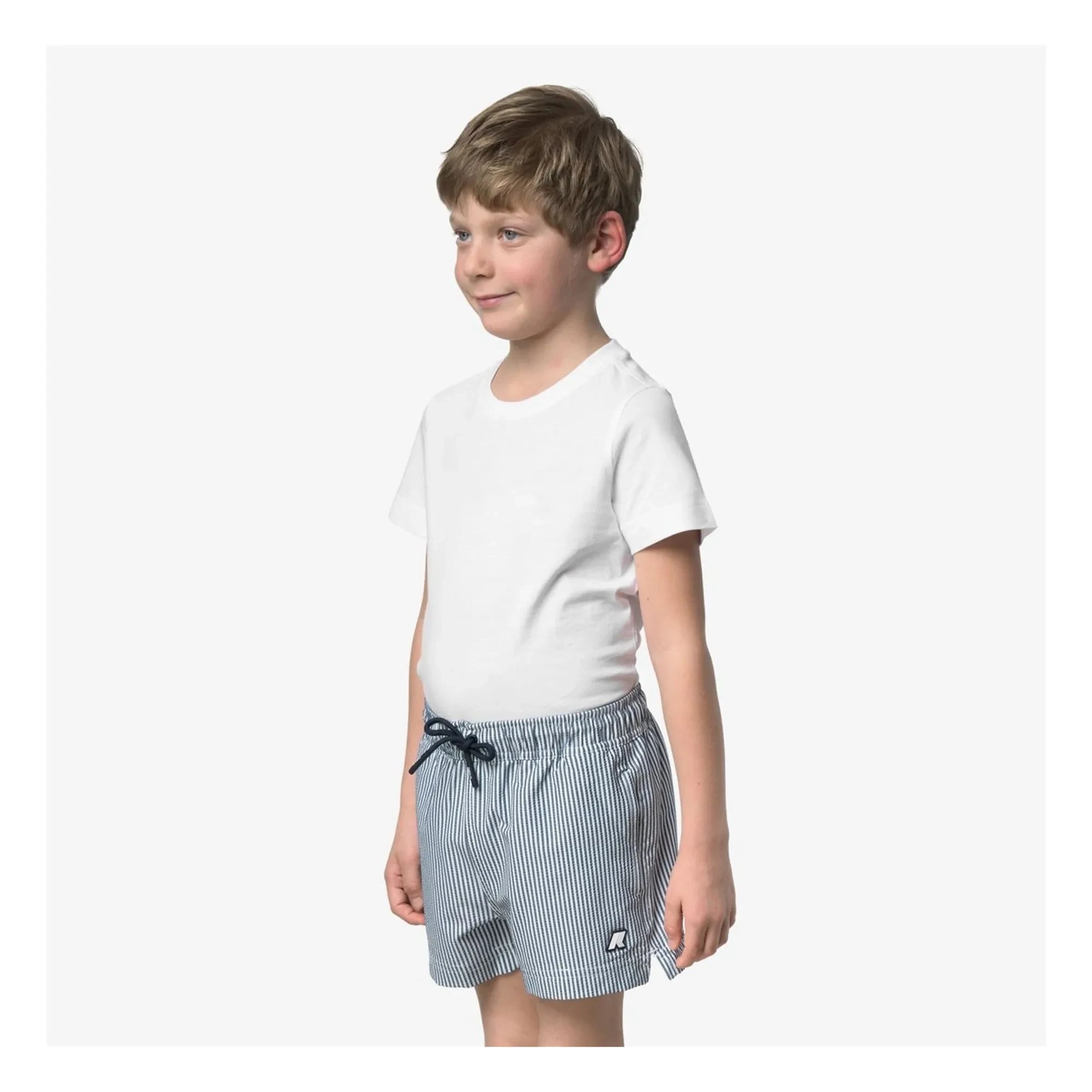 K-way - Hazel Beach Striped Swim Shorts | Dark Blue