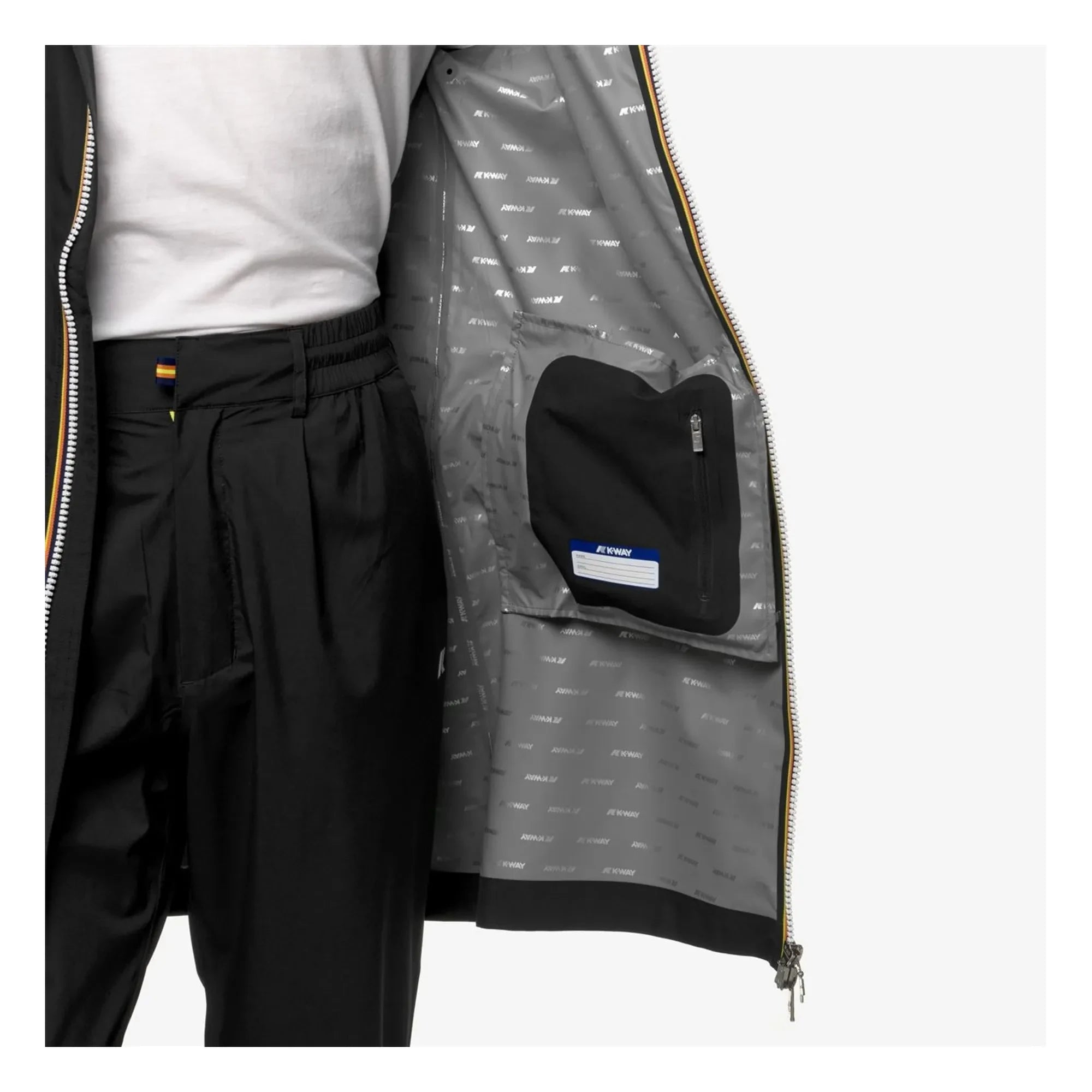 K-way - Thomas Stretch Dot Ceket | Siyah