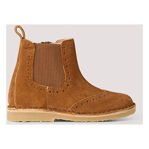Petit Nord - Zip Ankle Boots with Star | Light Brown