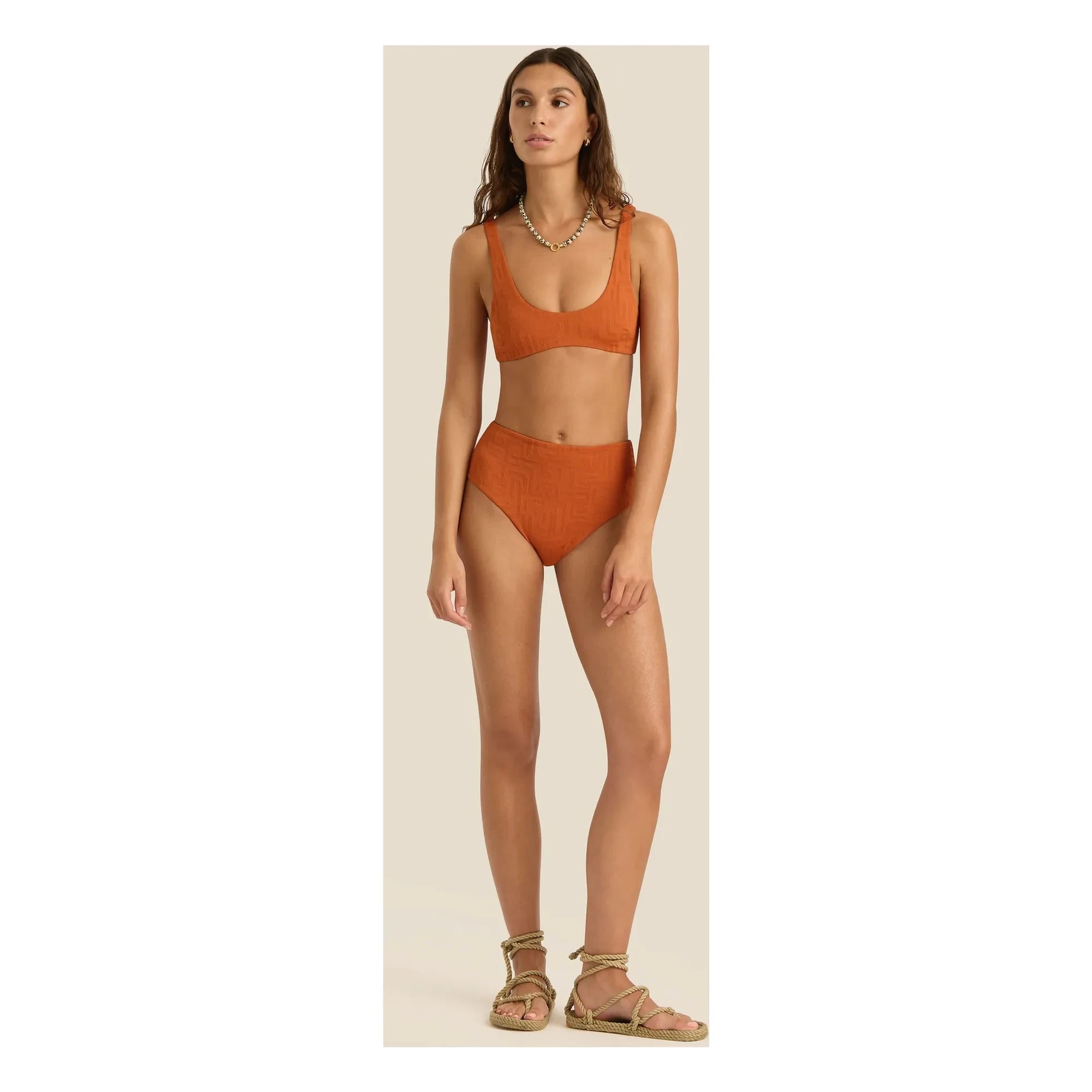 Soleil Soleil - Flo Jersey Top | Terracotta