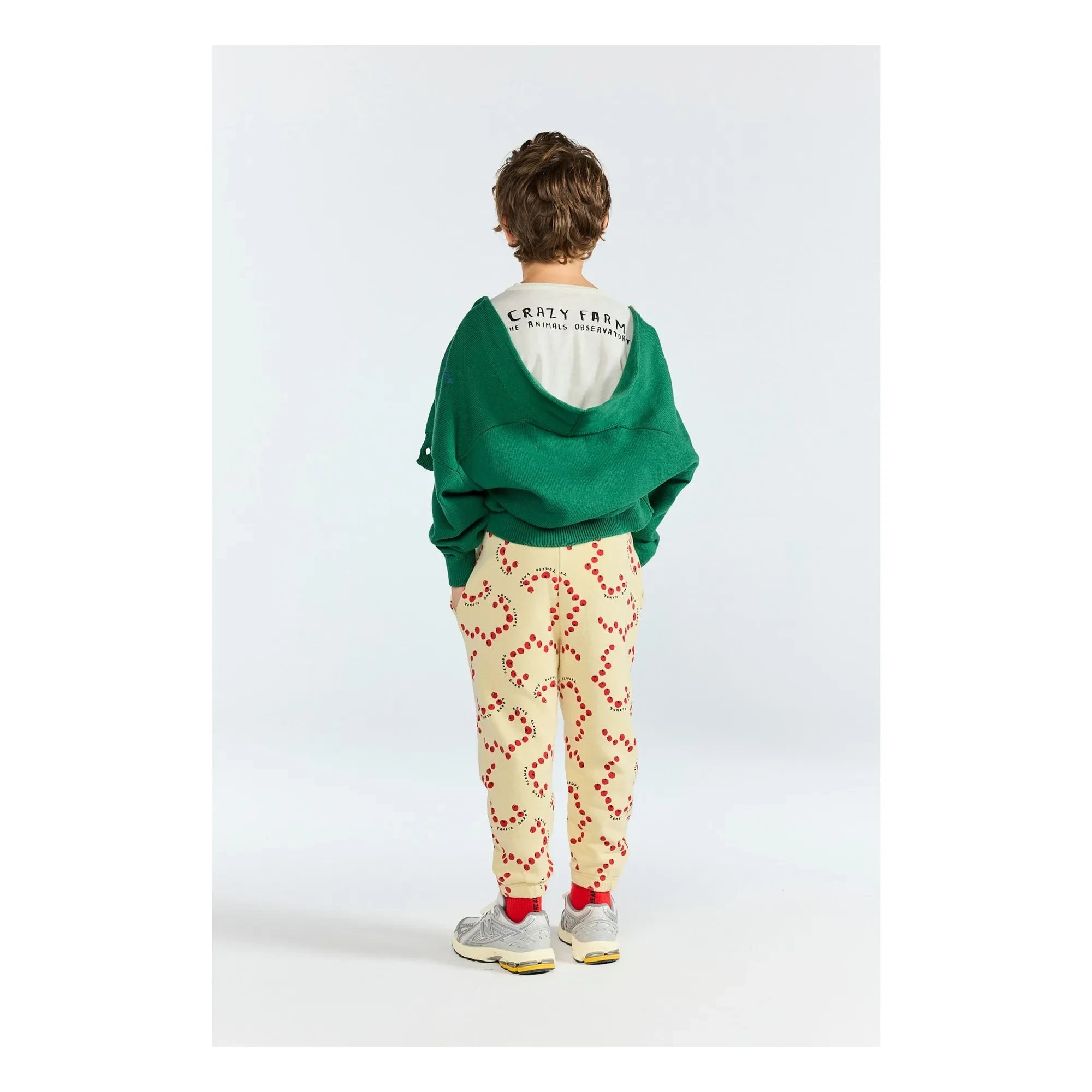 The Animals Observatory - Racoon Organic Cotton Cardigan | Green
