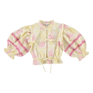 Bebe Organic - Alba Embroidered Blouse | Yellow